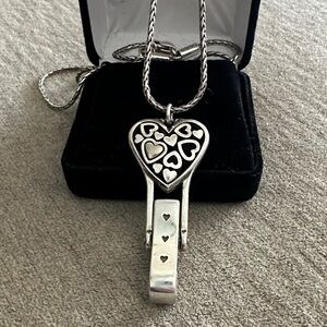 Silver Heart Pendant Necklace